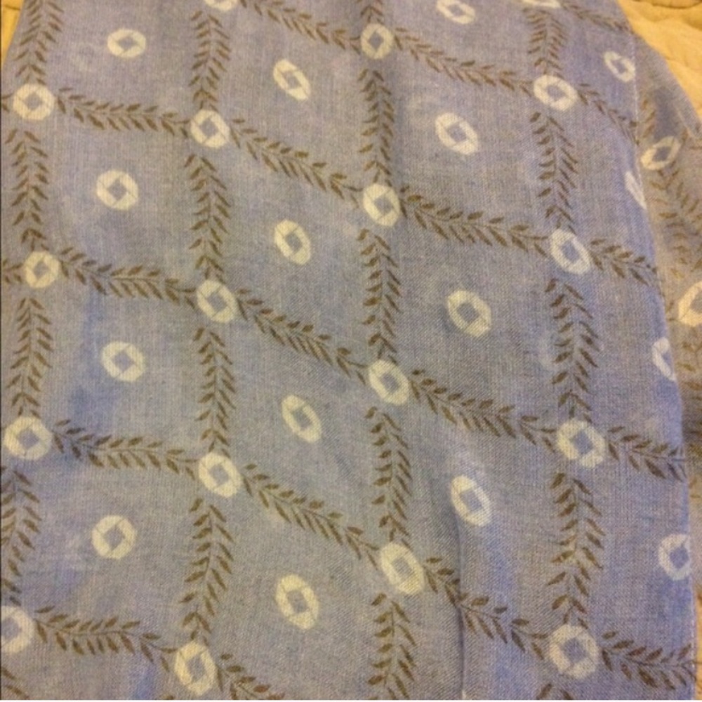 Chase employee attire - blue gauze scarf